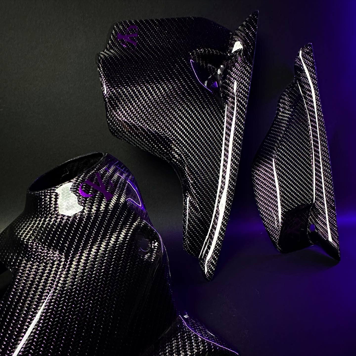 KTM EXC 2017 125/250/300 EXC-F 250/350/450/500 Carbon Fiber Tank Cover Set 2017-2019