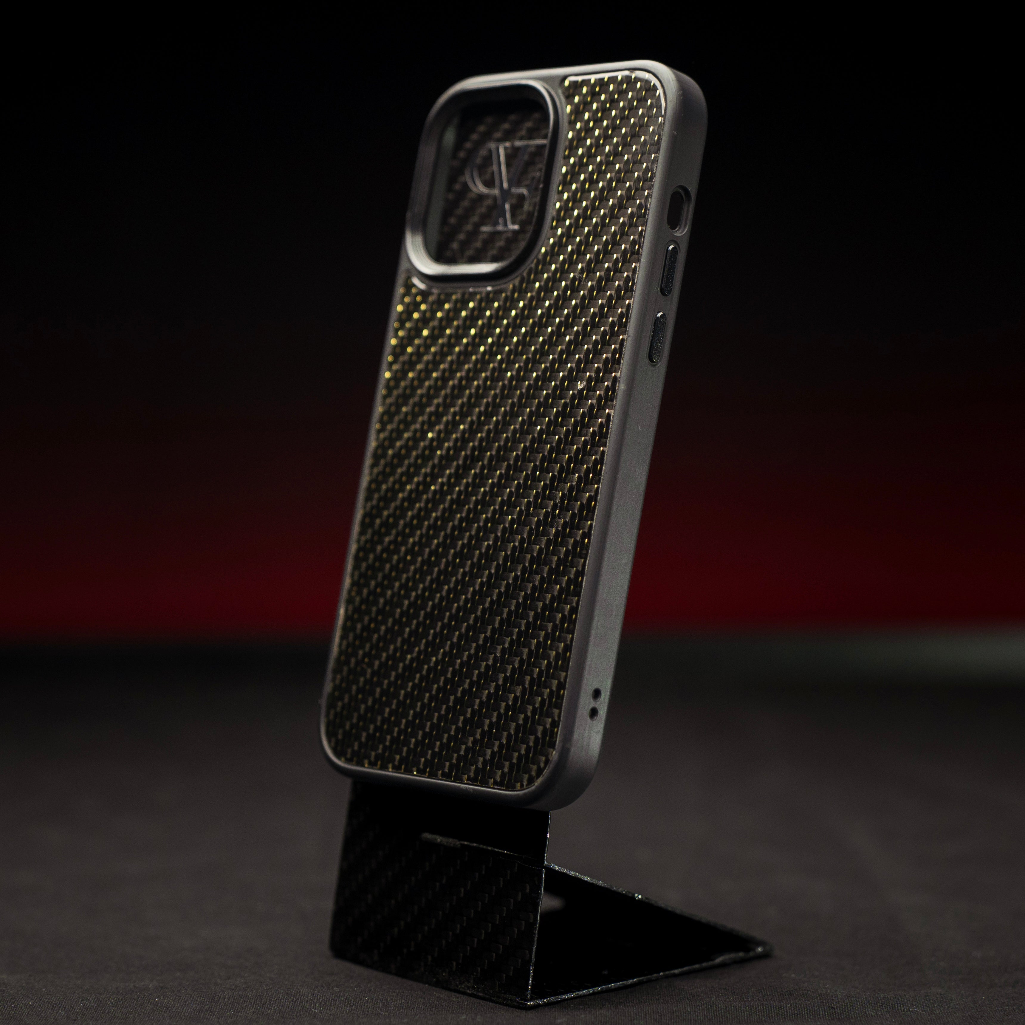 Gold Reflective Carbon Case